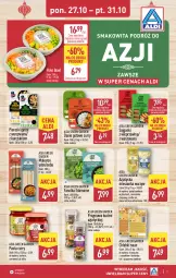 Gazetka promocyjna Aldi - Smakowita podróż do Azji - Gazetka - ważna od 31.10 do 31.10.2025 - strona 1 - produkty: Kurczak, Sajgonki, Makaron, Warzywa, Smakowita, Pędy bambusa, Kiełki, Edam, Chleb, Mieszanka warzyw, Danie gotowe, Fa