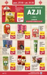 Gazetka promocyjna Aldi - Smakowita podróż do Azji - Gazetka - ważna od 31.10 do 31.10.2025 - strona 3 - produkty: Kurczak, Makaron, Warzywa, Sos, Smakowita, Fasoli mung, Grzyby, Pasta wasabi, Lack, Kiełki, Sushi, Wasa, Boczniak, LG, Fa