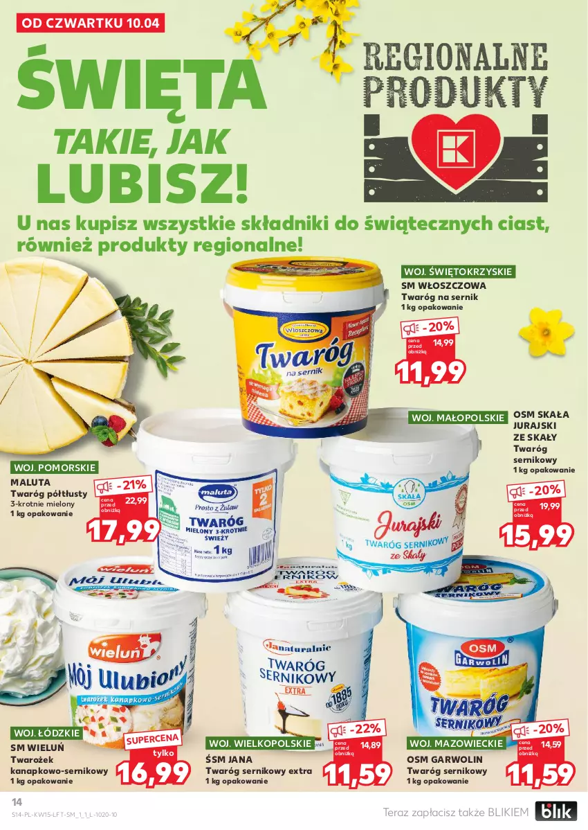 Gazetka promocyjna Kaufland - Gazetka tygodnia - ważna 10.04 do 15.04.2025 - strona 14 - produkty: Ser, Tera, Twaróg, Twaróg półtłusty