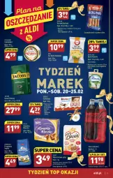 Gazetka promocyjna Aldi - Pełny katalog - Gazetka - ważna od 25.02 do 25.02.2023 - strona 11 - produkty: Maasdam, Top, Ser, Président, Parówki, Kawa, Coca-Cola, Serek, Mleczko, Camembert, Mąka, Czekolada, Morliny, Hochland, Podravka, Basia, Jacobs, Vegeta, Berlinki, Almette, Mąka tortowa, Kinder, Milka