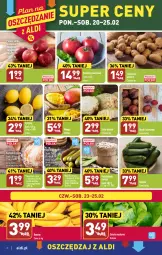 Gazetka promocyjna Aldi - Pełny katalog - Gazetka - ważna od 25.02 do 25.02.2023 - strona 2 - produkty: Banany, Jonagold, Sałata masłowa, Seler korzeń, Cytryny, Ziemniaki, Szampion, Sałat, Fasola, Buraki, Gala, Masło, Mango, Pomidory, Jabłka, Fa