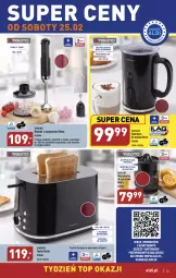 Gazetka promocyjna Aldi - Pełny katalog - Gazetka - ważna od 25.02 do 25.02.2023 - strona 35 - produkty: Top, Rum, Blender, Rozdrabniacz, Pojemnik, Toster, Wyciskarka
