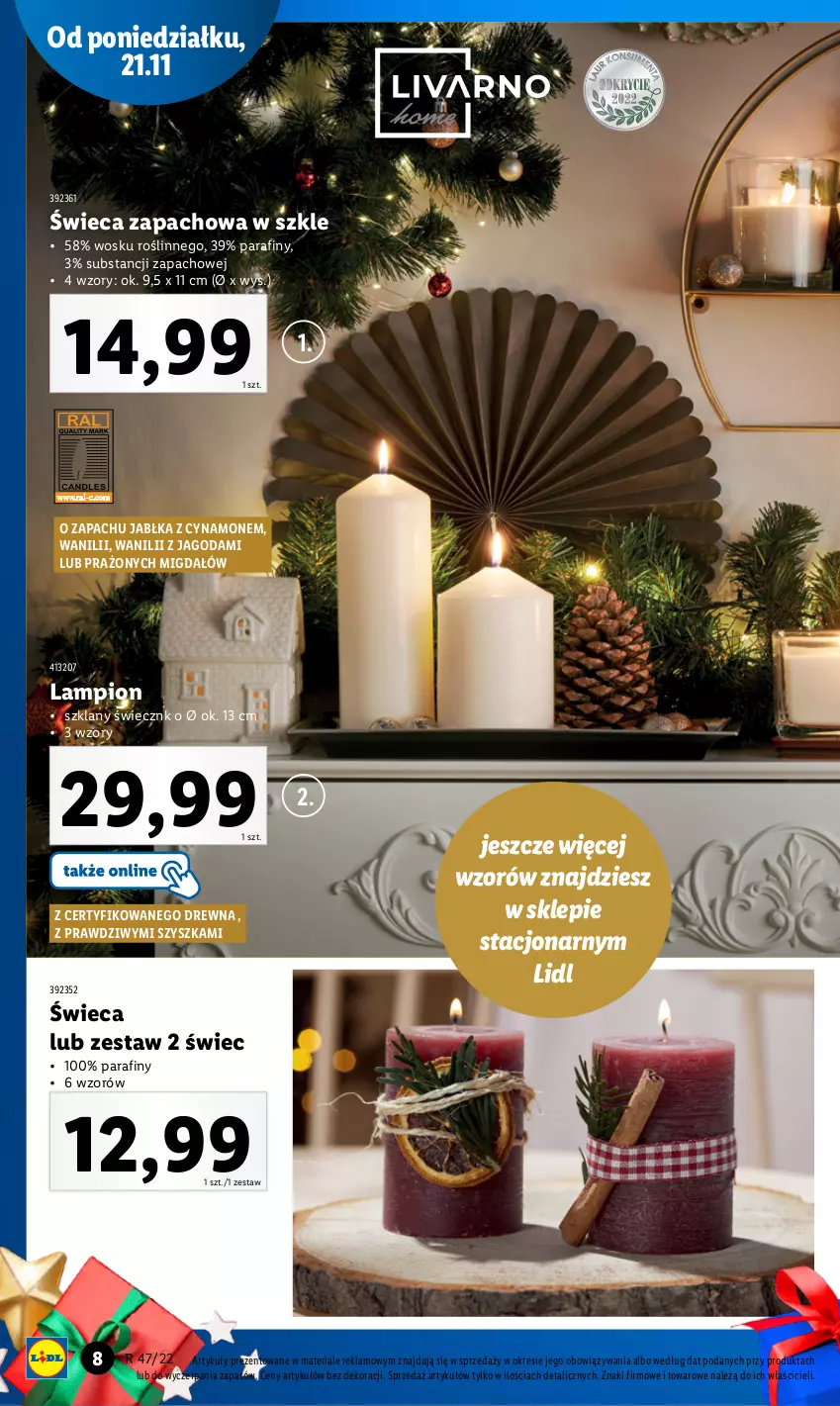 Gazetka promocyjna Lidl - GAZETKA - ważna 21.11 do 26.11.2022 - strona 8 - produkty: Jabłka, Lampion