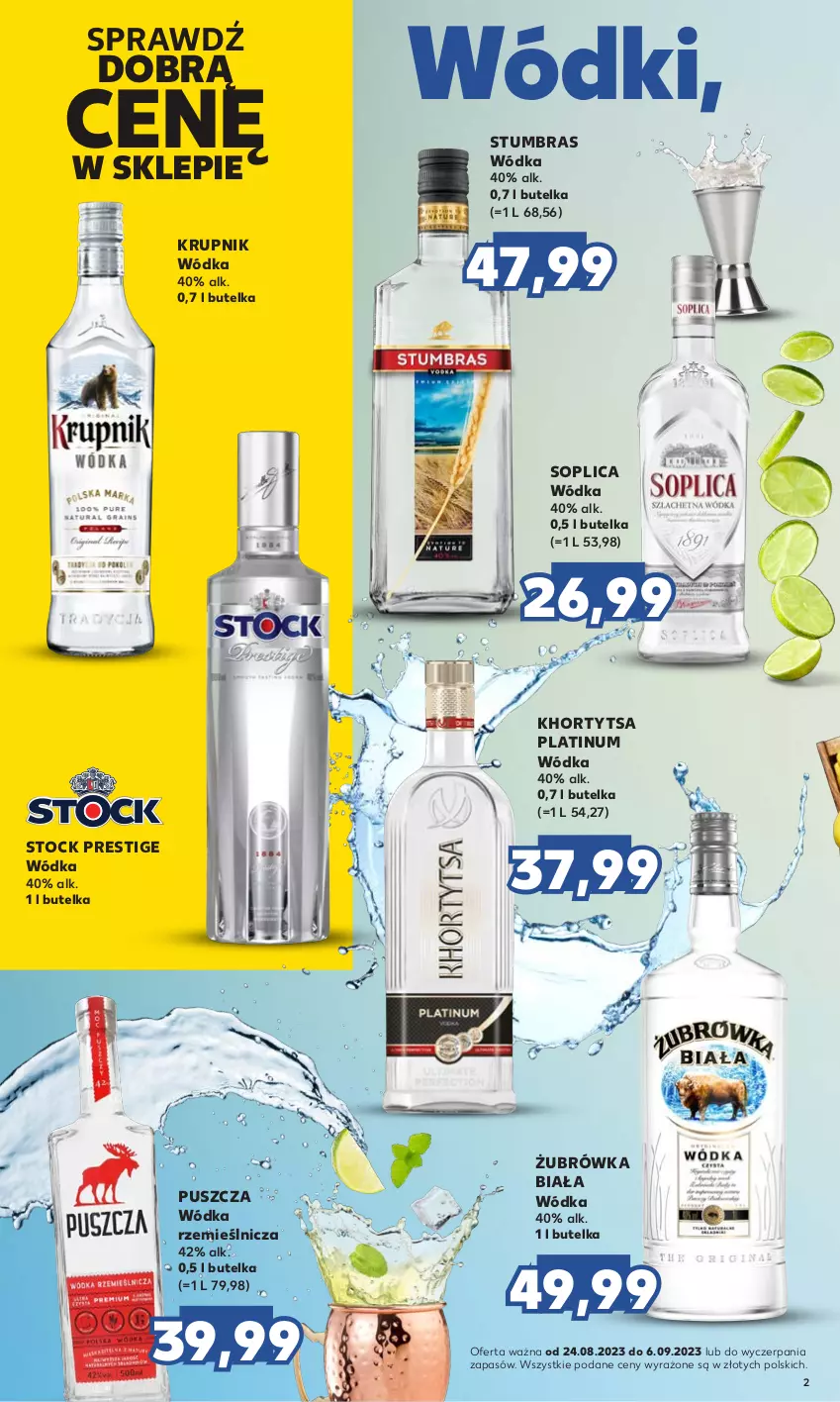 Gazetka promocyjna Kaufland - Barek Kauflandu - ważna 24.08 do 06.09.2023 - strona 2 - produkty: Krupnik, Soplica, Stock, Wódka