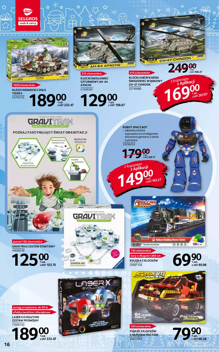 Gazetka promocyjna Selgros - Katalog Zabawki - ważna 10.11 do 24.11.2021 - strona 16 - produkty: Gra, Gravitrax, Intel, Klocki, Kolejka, Olej, Pojazd, Robot, Ser, Tiger, Zabawka