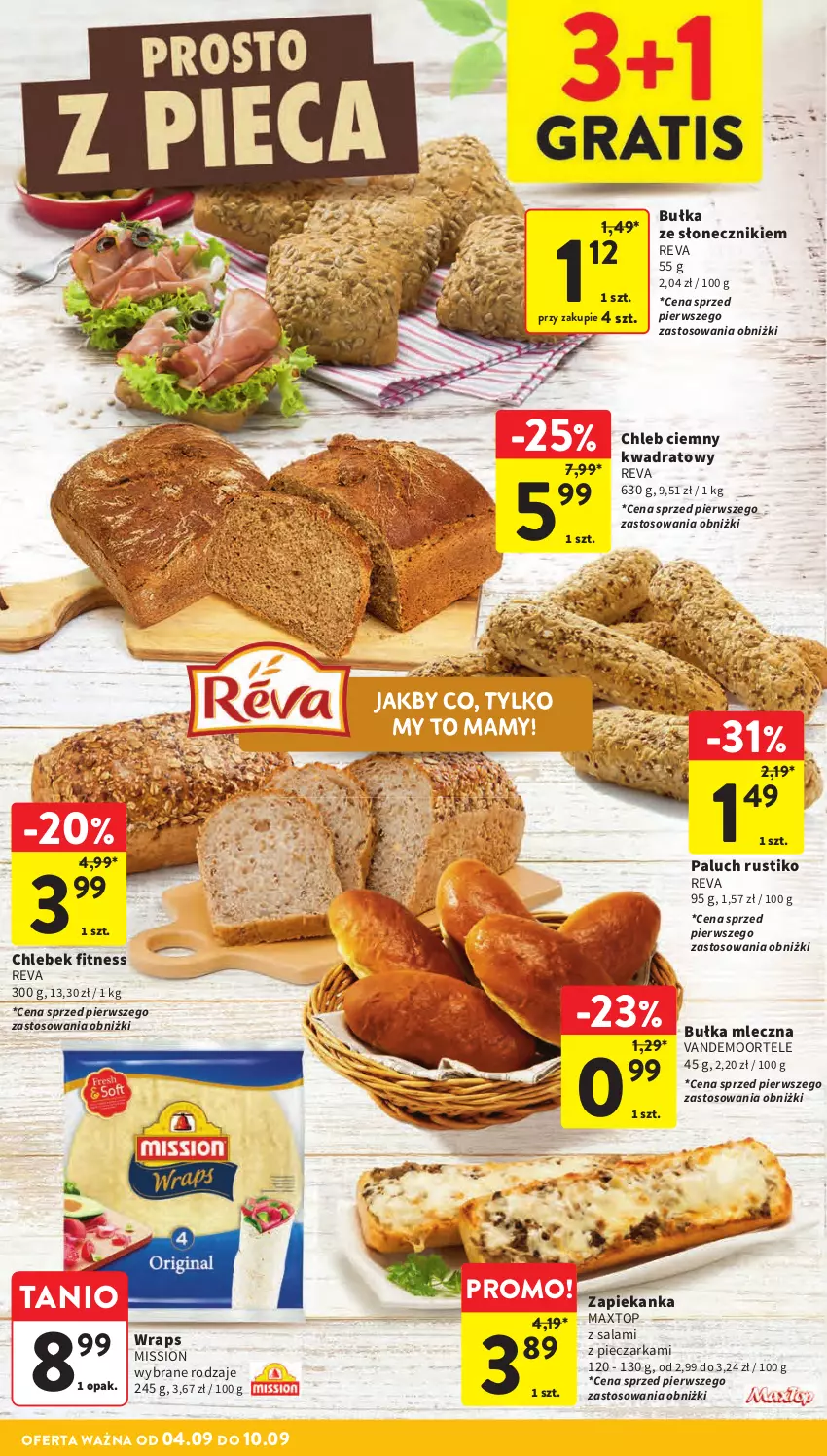 Gazetka promocyjna Intermarche - Gazetka promocyjna - ważna 04.09 do 10.09.2025 - strona 18 - produkty: Bułka, Chleb, Piec, Pieczarka, Rust, Salami, Top, Zapiekanka