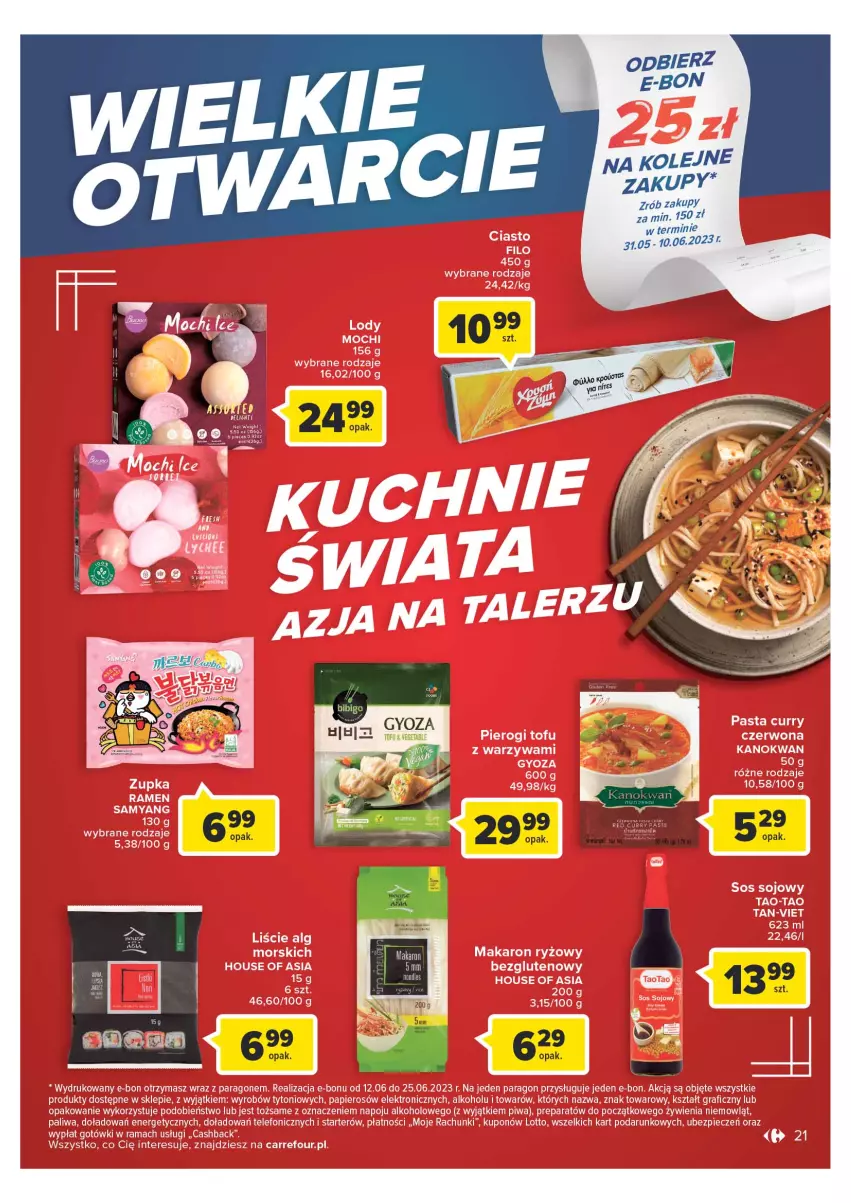 Gazetka promocyjna Carrefour - Gazetka Wielki wybór cenionych marek - ważna 30.05 do 10.06.2023 - strona 21 - produkty: Olej