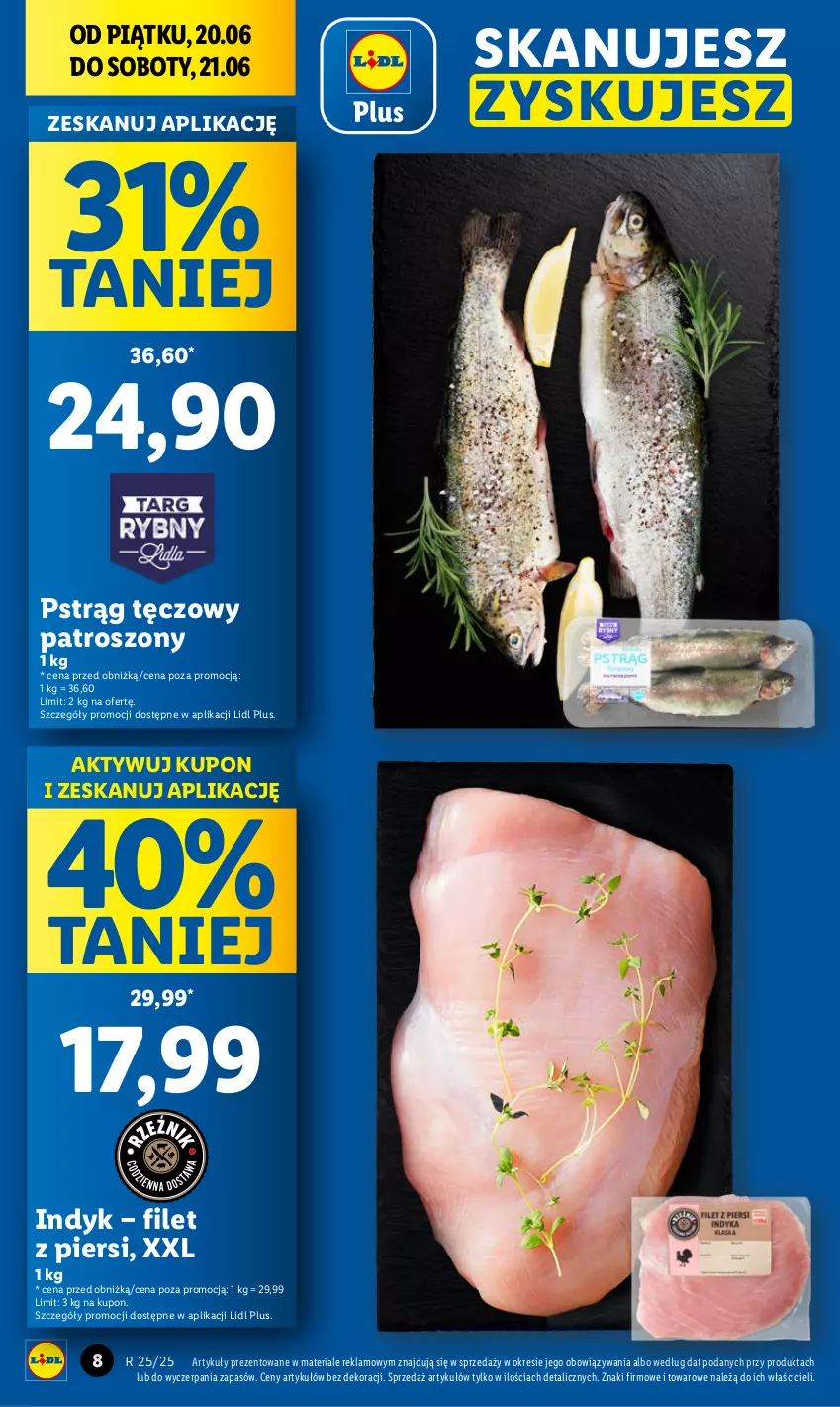 Gazetka promocyjna Lidl - GAZETKA - ważna 20.06 do 21.06.2025 - strona 10 - produkty: Pstrąg, Pstrąg tęczowy