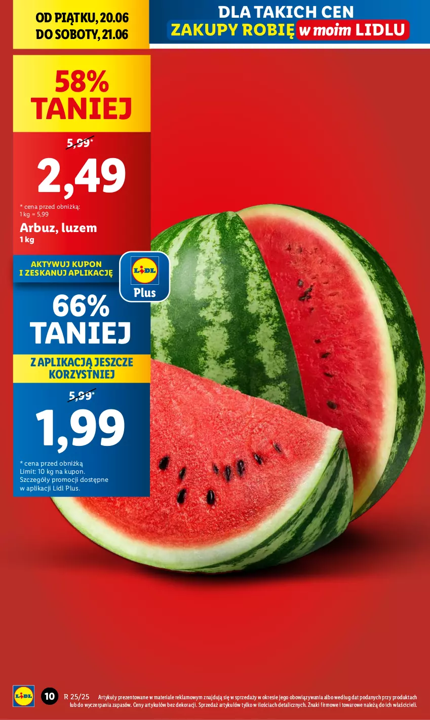 Gazetka promocyjna Lidl - GAZETKA - ważna 20.06 do 21.06.2025 - strona 12 - produkty: Arbuz