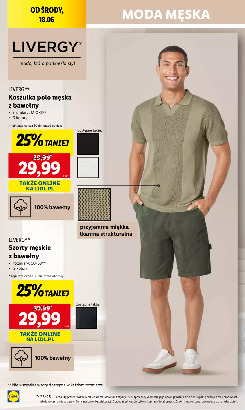 Gazetka promocyjna Lidl - GAZETKA - ważna 20.06 do 21.06.2025 - strona 18 - produkty: Kosz, Koszulka, Moda, Szorty
