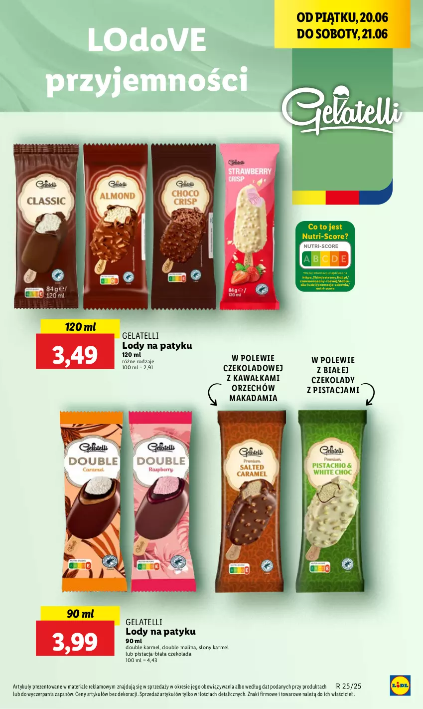 Gazetka promocyjna Lidl - GAZETKA - ważna 20.06 do 21.06.2025 - strona 35 - produkty: Czekolada, Dove, Kawa, Lody