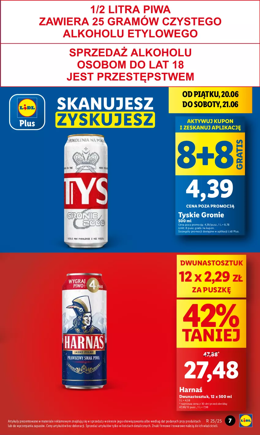 Gazetka promocyjna Lidl - GAZETKA - ważna 20.06 do 21.06.2025 - strona 9 - produkty: Gra, Harnaś, Tyskie