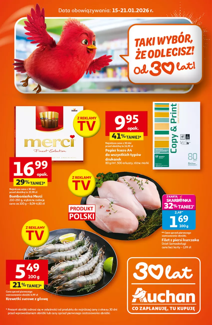 Gazetka promocyjna Auchan - 30 Lat Supermarket - ważna 15.01 do 21.01.2026 - strona 1