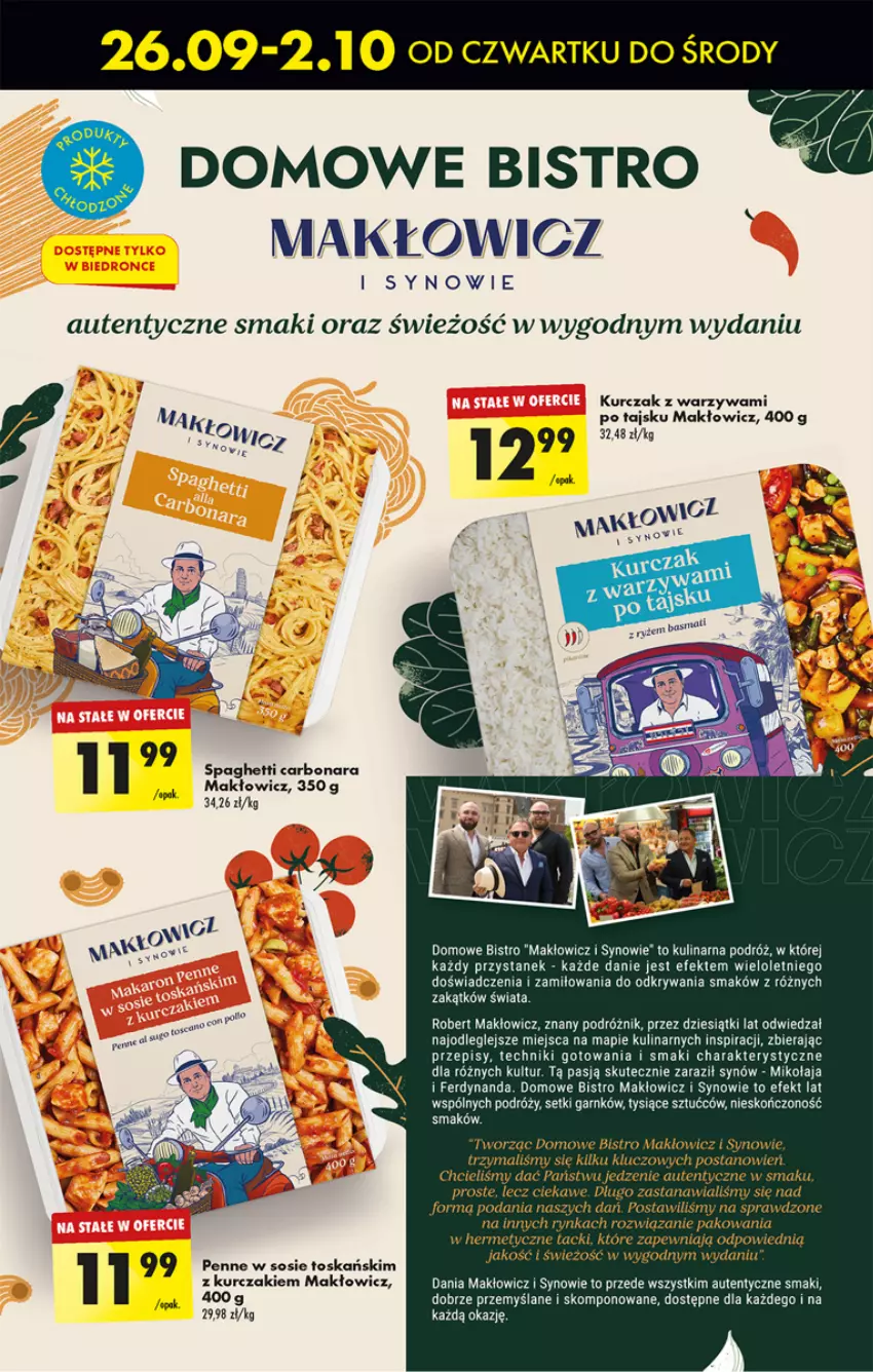 Gazetka promocyjna Biedronka - Od Poniedziałku - ważna 26.09 do 02.10.2024 - strona 53 - produkty: Kurczak, Penne, Sos, Spaghetti, Warzywa