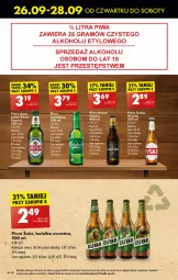 Gazetka promocyjna Biedronka - Od Poniedziałku - Gazetka - ważna od 02.10 do 02.10.2024 - strona 62 - produkty: Piwo, Por, Tyskie, Perła
