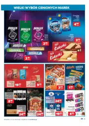 Gazetka promocyjna Carrefour - Gazetka Wielki wybór cenionych marek - Gazetka - ważna od 14.11 do 14.11.2021 - strona 21 - produkty: Ciastka, Cukier, Praliny, Jeżyki, Wafelek, Grześki, Czekolada, Guma do żucia, Cukierki, Halls, Oreo, Kalendarz, Kalendarz adwentowy