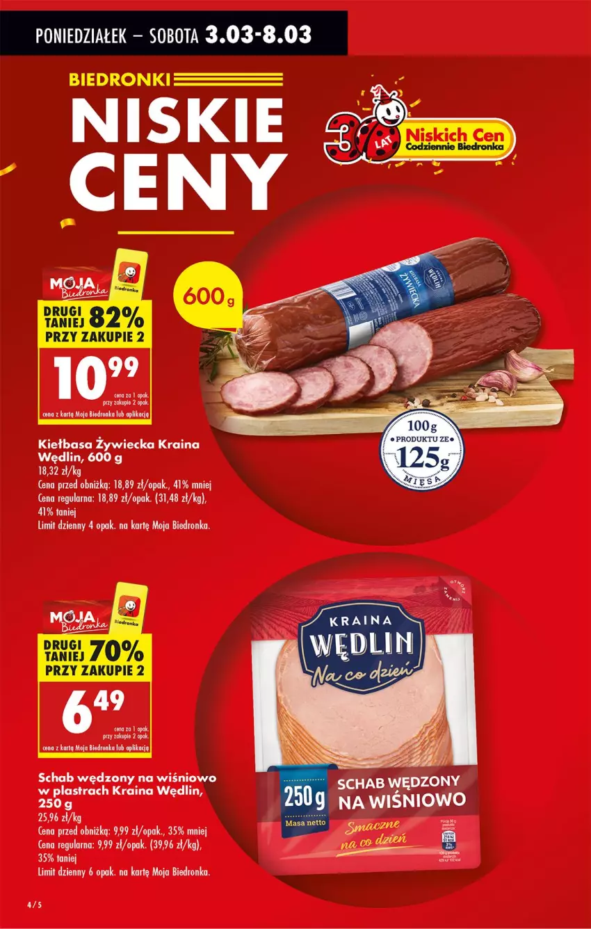 Gazetka promocyjna Biedronka - Od Poniedziałku - ważna 03.03 do 08.03.2025 - strona 6 - produkty: Kiełbasa