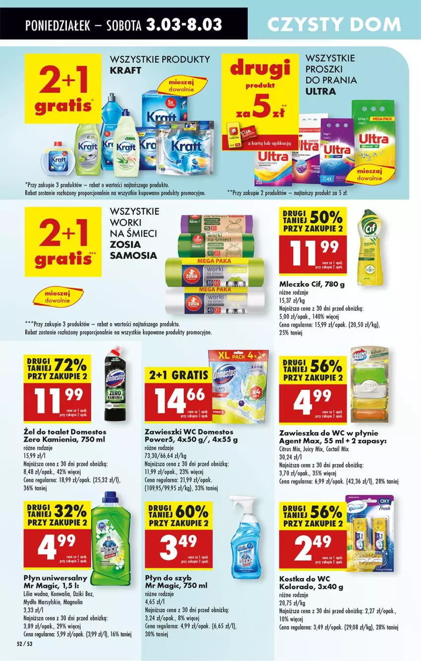 Gazetka promocyjna Biedronka - Od Poniedziałku - ważna 03.03 do 08.03.2025 - strona 68 - produkty: Cif, Domestos, Kolorado, Kostka do wc, Leon, Mars, Mleczko, Mydło, Płyn do szyb, Por, Zawieszka do wc, Zawieszki