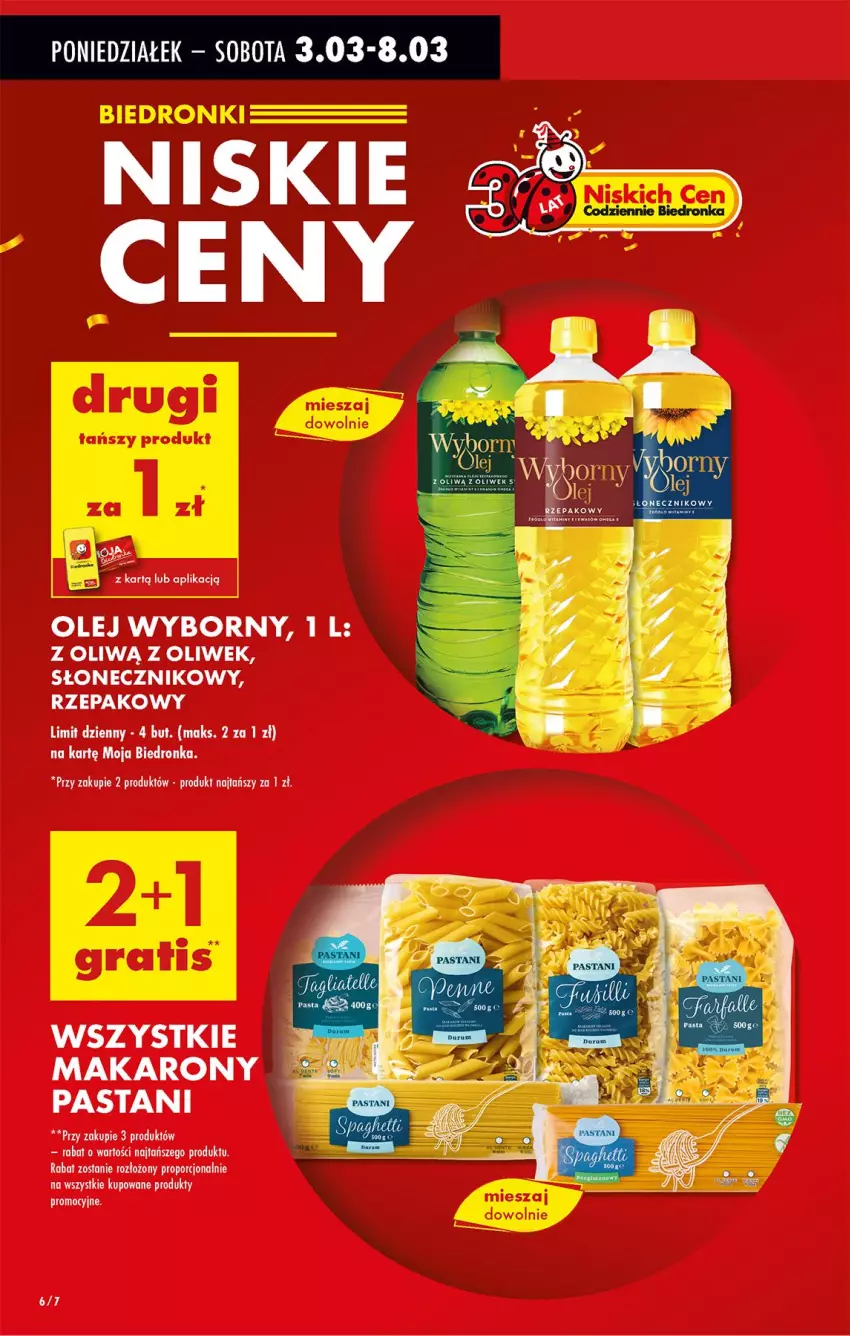 Gazetka promocyjna Biedronka - Od Poniedziałku - ważna 03.03 do 08.03.2025 - strona 8 - produkty: Makaron, Olej, Por