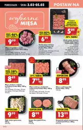 Gazetka promocyjna Biedronka - Od Poniedziałku - Gazetka - ważna od 08.03 do 08.03.2025 - strona 32 - produkty: Kurczak, Mięso mielone z szynki, Mięso mielone, Mięso z uda kurczaka, Burger, Mięso na gulasz, Flaki, Mięso