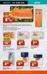 Gazetka promocyjna Biedronka - Od Poniedziałku - Gazetka - ważna od 08.03 do 08.03.2025 - strona 34 - produkty: Halibut, Sos, Por, Filet z morszczuka, Stek, Pstrąg, Krewetki, Tuńczyk, Pstrąg łososiowy