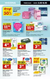 Gazetka promocyjna Biedronka - Od Poniedziałku - Gazetka - ważna od 08.03 do 08.03.2025 - strona 65 - produkty: Papier, Tampony, Papier toaletowy, Leon, Ręcznik, Chusteczki, Carefree, Wkładki, O.B.