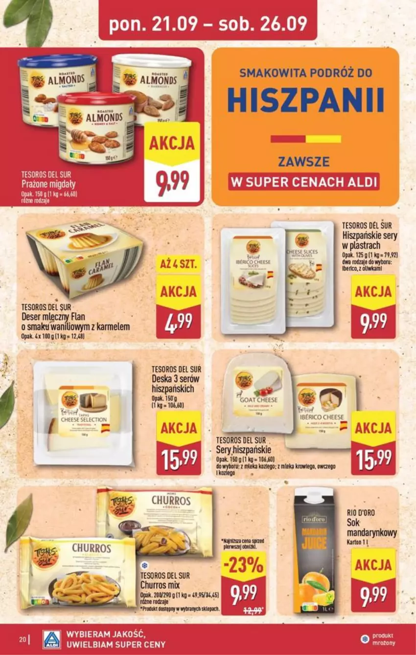 Gazetka promocyjna Aldi - Pełna oferta - ważna 21.09 do 26.09.2026 - strona 20 - produkty: Ser, Smakowita, Sok