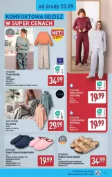 Gazetka promocyjna Aldi - Pełna oferta - Gazetka - ważna od 26.09 do 26.09.2026 - strona 31 - produkty: Klapki, Koc, Kapcie, Wełna, Piżama, Fa