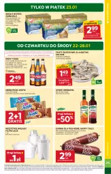 Gazetka promocyjna Stokrotka - Supermarket - Gazetka - ważna od 28.01 do 28.01.2026 - strona 3 - produkty: Piwa, Piwo, Warzywa, Gra, Jeżyki, Tyskie, Optima, Herbatniki, Farm Milk, Syrop, Owoce, Masło, Mięso, Herbapol, Fa
