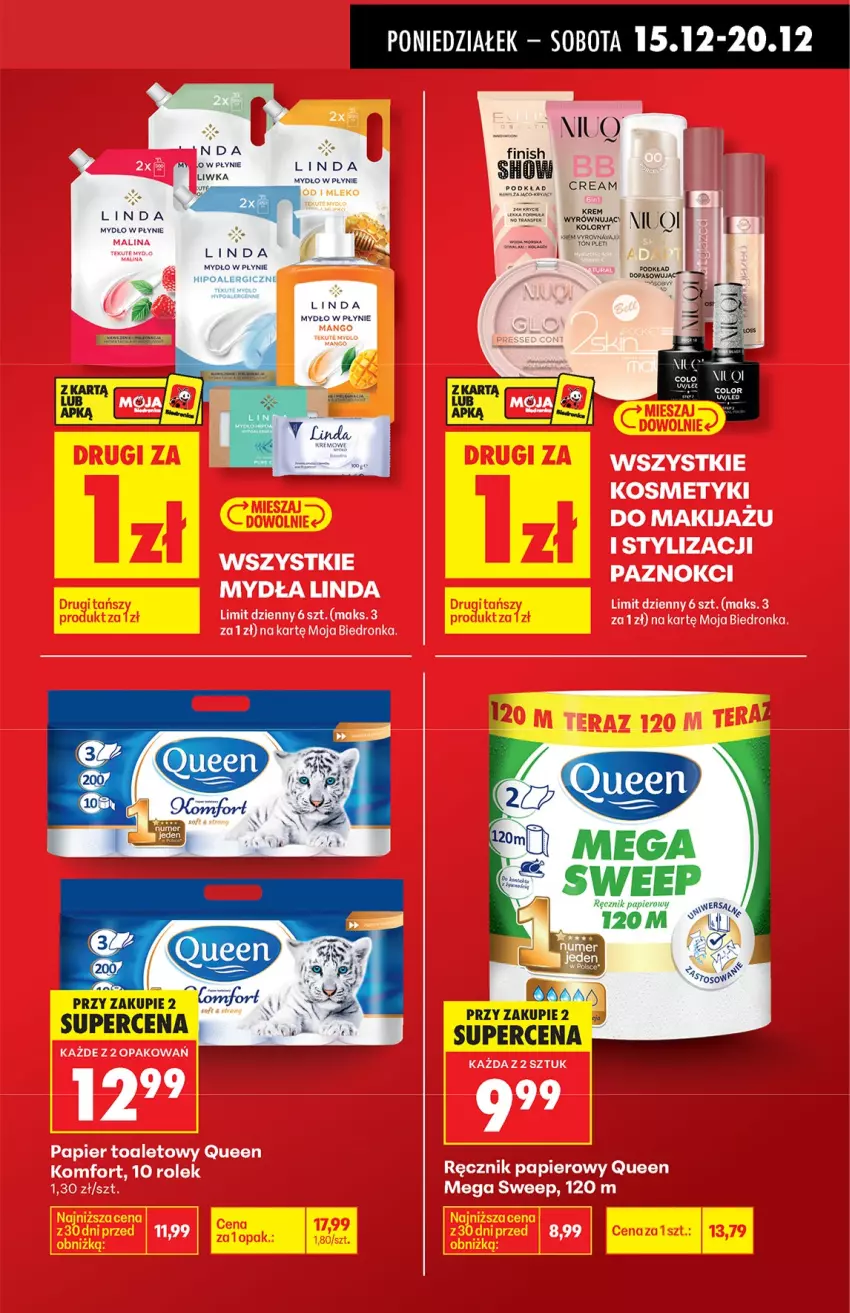 Gazetka promocyjna Biedronka - od Poniedziałku - ważna 15.12 do 21.12.2025 - strona 19 - produkty: Finish, Mydło, Mydło w płynie, Podkład