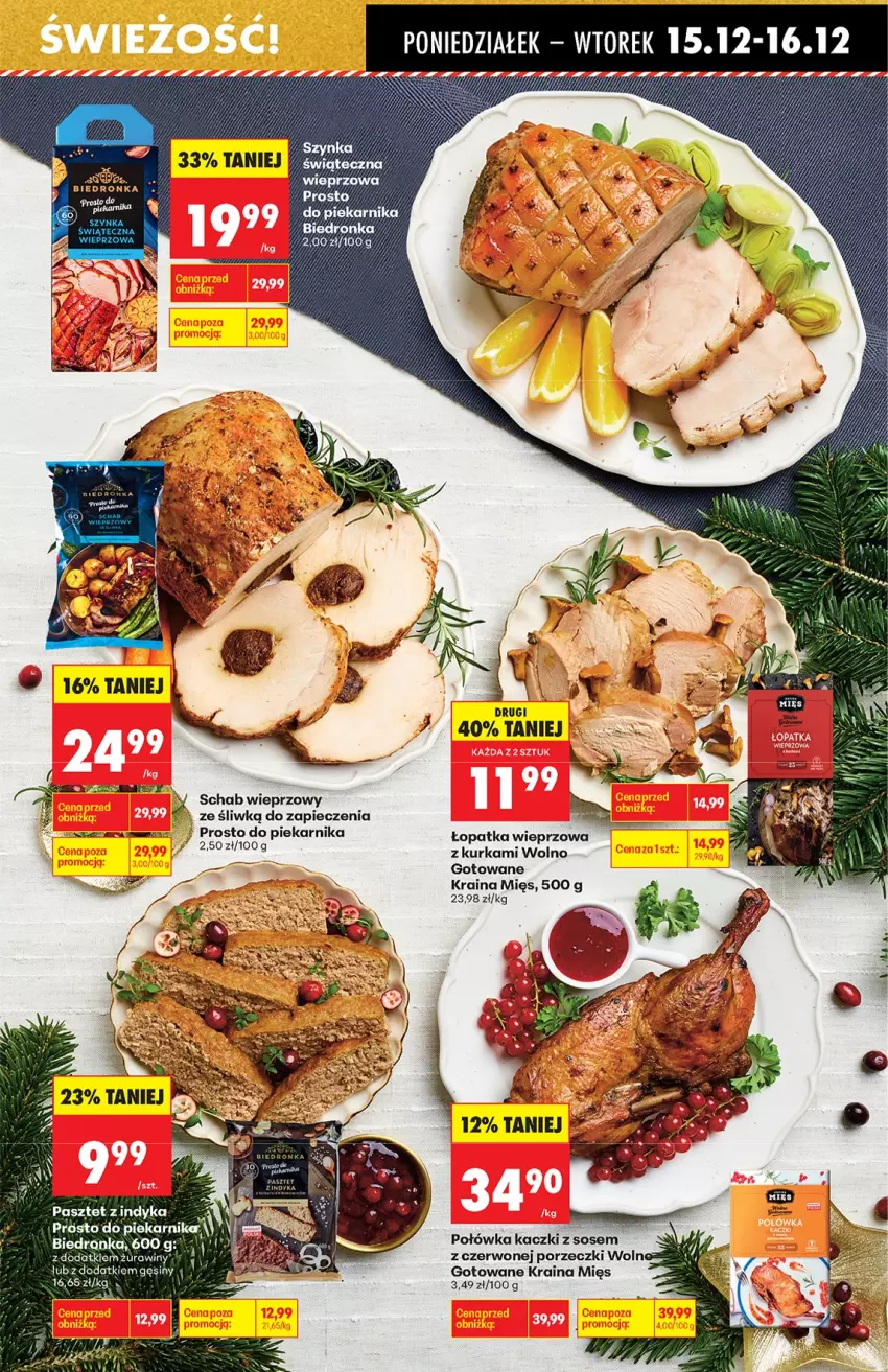 Gazetka promocyjna Biedronka - od Poniedziałku - ważna 15.12 do 21.12.2025 - strona 29 - produkty: Isana, Pasztet, Piec, Piekarnik, Por, Schab wieprzowy, Sos