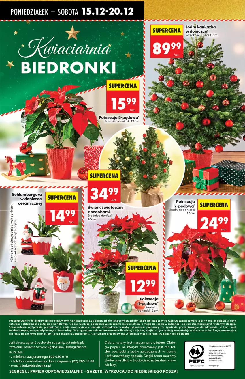 Gazetka promocyjna Biedronka - od Poniedziałku - ważna 15.12 do 21.12.2025 - strona 64 - produkty: Gra, Kosz, Napoje, Ozdoba, Papier, Poinsecja, Sok, Telefon