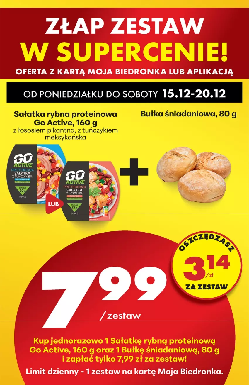 Gazetka promocyjna Biedronka - od Poniedziałku - ważna 15.12 do 21.12.2025 - strona 86 - produkty: Bułka, Danio, Sałat, Sałatka, Sos, Tuńczyk