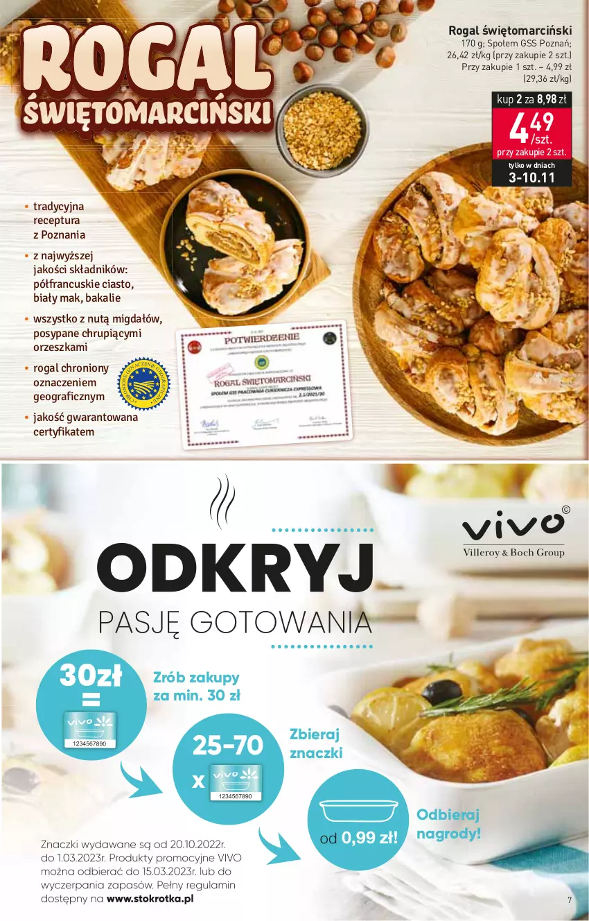 Gazetka promocyjna Stokrotka - Supermarket - ważna 03.11 do 09.11.2022 - strona 7 - produkty: Rogal
