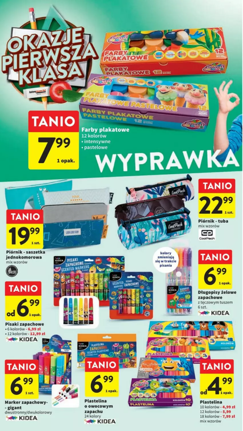Gazetka promocyjna Intermarche - ważna 10.08 do 16.08.2023 - strona 30 - produkty: Długopis, Marker, Piórnik, Plastelina, Tusz