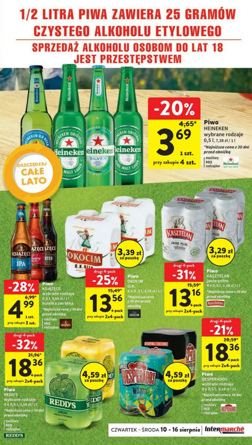 Gazetka promocyjna Intermarche - ważna 10.08 do 16.08.2023 - strona 40 - produkty: Gra, Heineken, Piwa, Piwo, Por