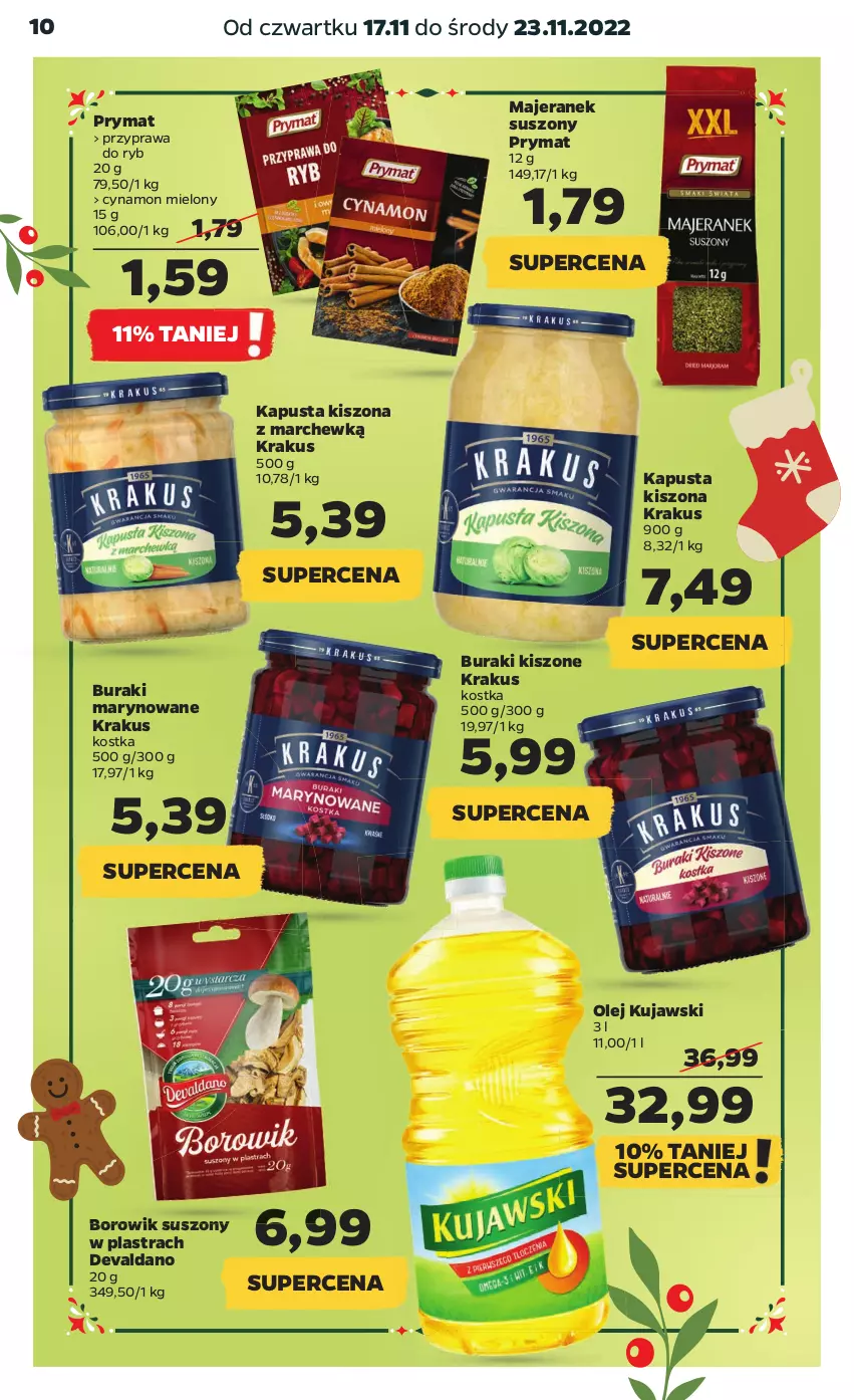 Gazetka promocyjna Netto - Artykuły spożywcze - ważna 17.11 do 23.11.2022 - strona 10 - produkty: Buraki, Krakus, Kujawski, Olej, Prymat