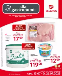 Gazetka promocyjna Selgros - Oferta gastronomiczna - Gazetka - ważna od 26.07 do 26.07.2023 - strona 1 - produkty: Piec, Kurczak, Filet z piersi kurczaka, Mascarpone, Tran, LG, Fa