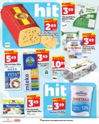 Gazetka promocyjna Topaz - Gazetka - Gazetka - ważna od 19.03 do 19.03.2025 - strona 10 - produkty: Mozzarella, Serek puszysty, Top, Ser, Włoszczowski, Twaróg, Piątnica, Jaja, Cars, Rolmlecz, Serek, Twaróg półtłusty, Feta, Twój Smak