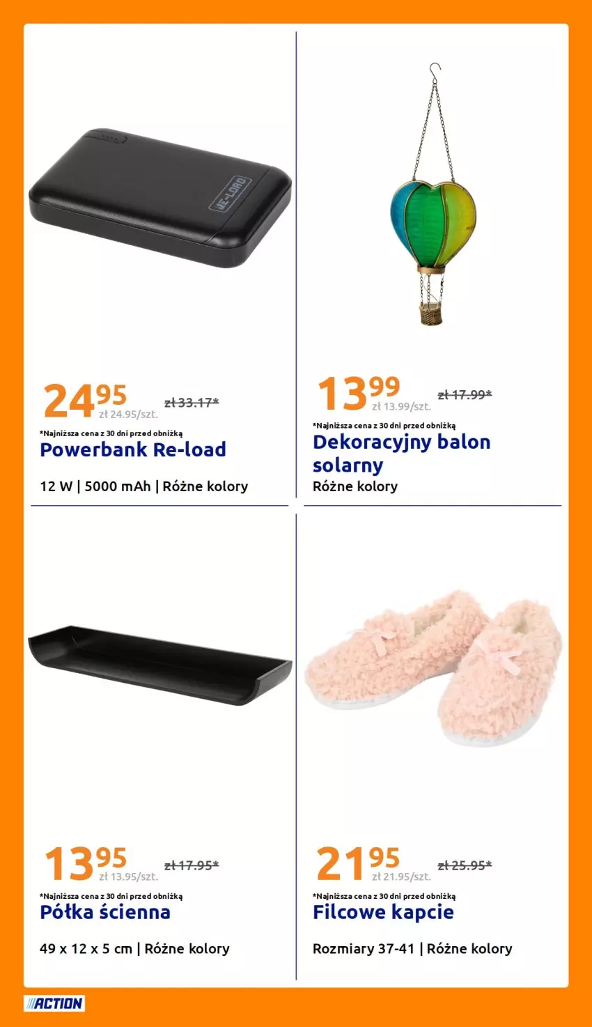 Gazetka promocyjna Action - Gazetka tydzień 33 2026 - ważna 12.08 do 18.08.2026 - strona 29 - produkty: Kapcie, Półka, Powerbank