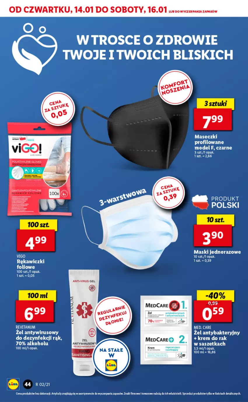 Gazetka promocyjna Lidl - GAZETKA - ważna 14.01 do 16.01.2021 - strona 44