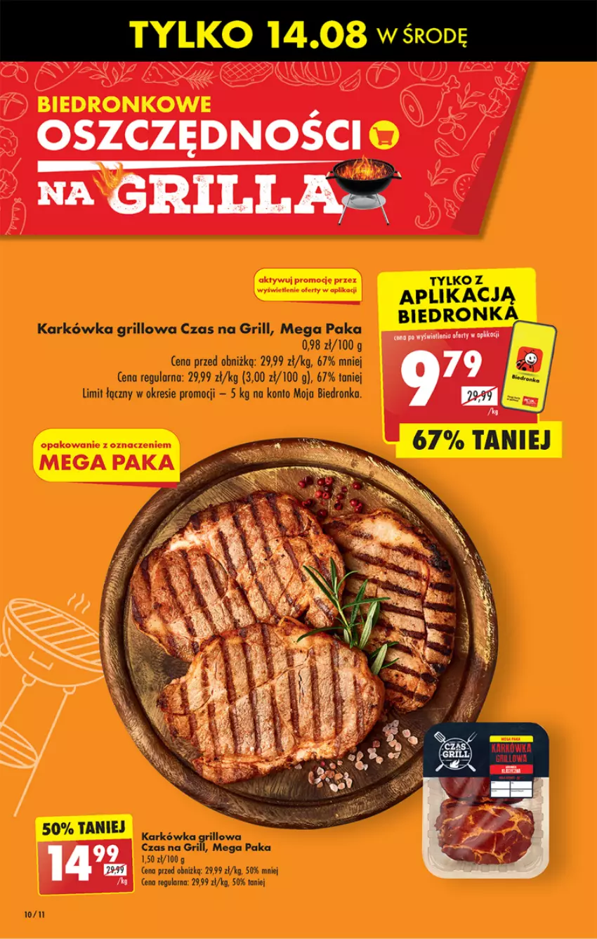 Gazetka promocyjna Biedronka - Od poniedzialku - ważna 12.08 do 17.08.2024 - strona 10 - produkty: Fa, Grill