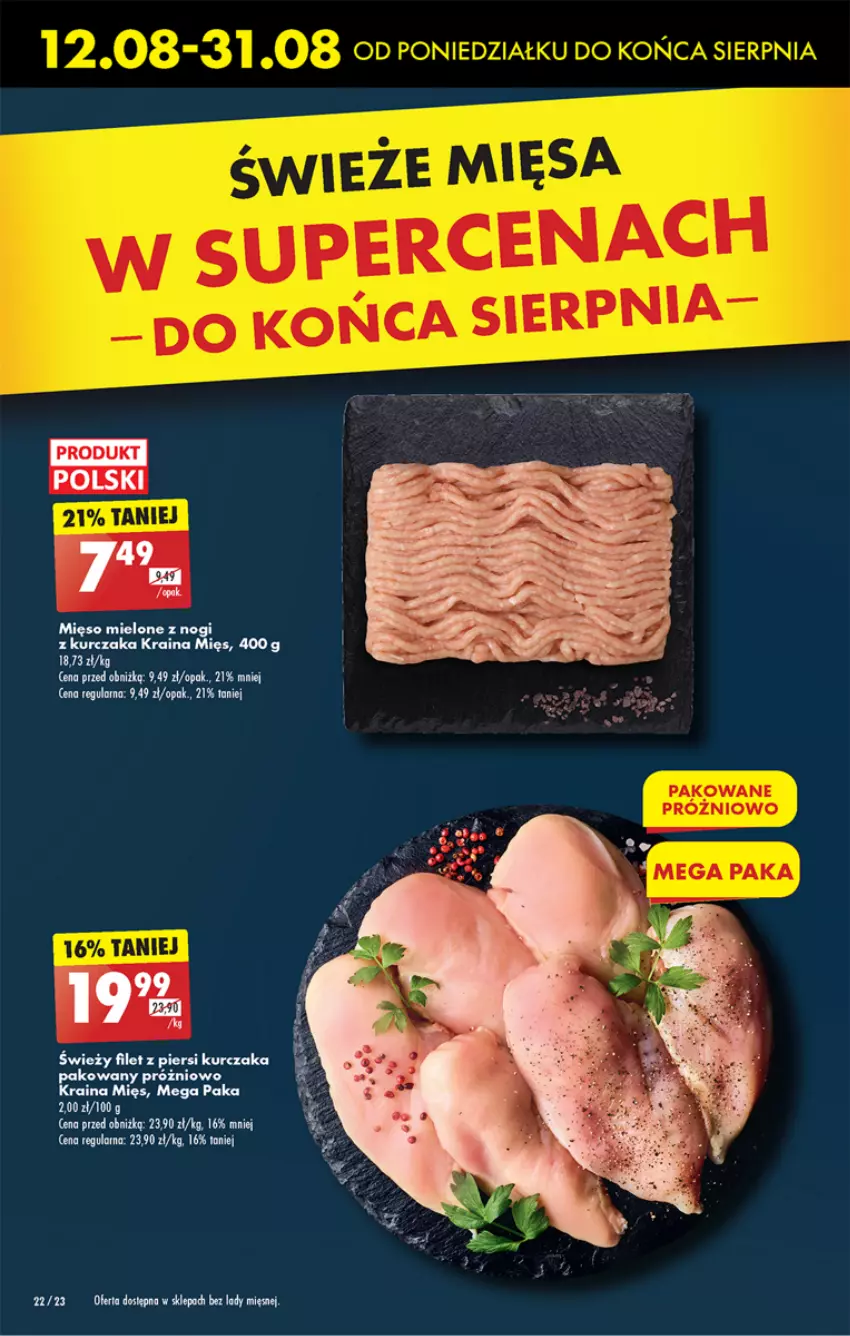 Gazetka promocyjna Biedronka - Od poniedzialku - ważna 12.08 do 17.08.2024 - strona 28 - produkty: Filet z piersi kurczaka, Kurczak, Mięso, Mięso mielone