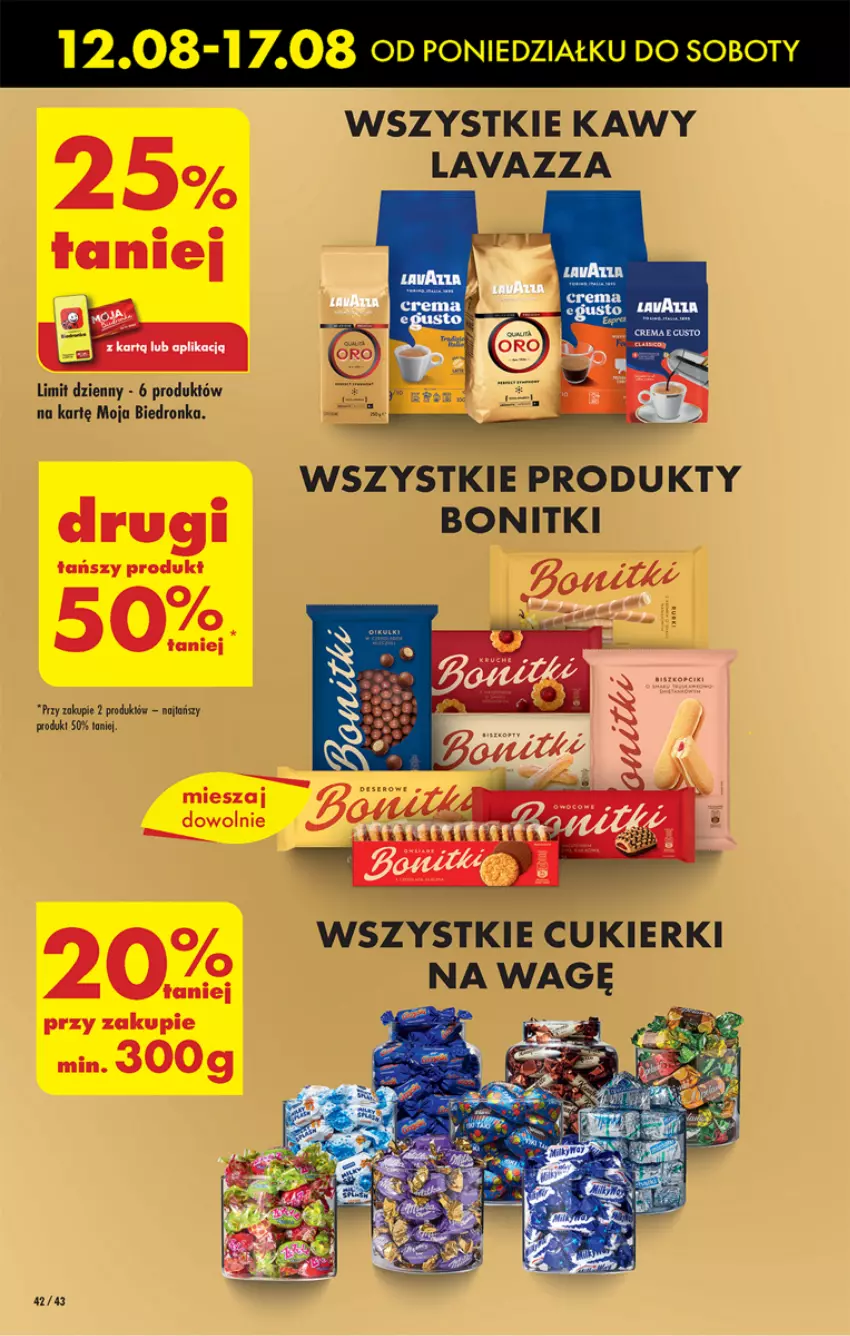 Gazetka promocyjna Biedronka - Od poniedzialku - ważna 12.08 do 17.08.2024 - strona 46 - produkty: Bonitki, Lavazza