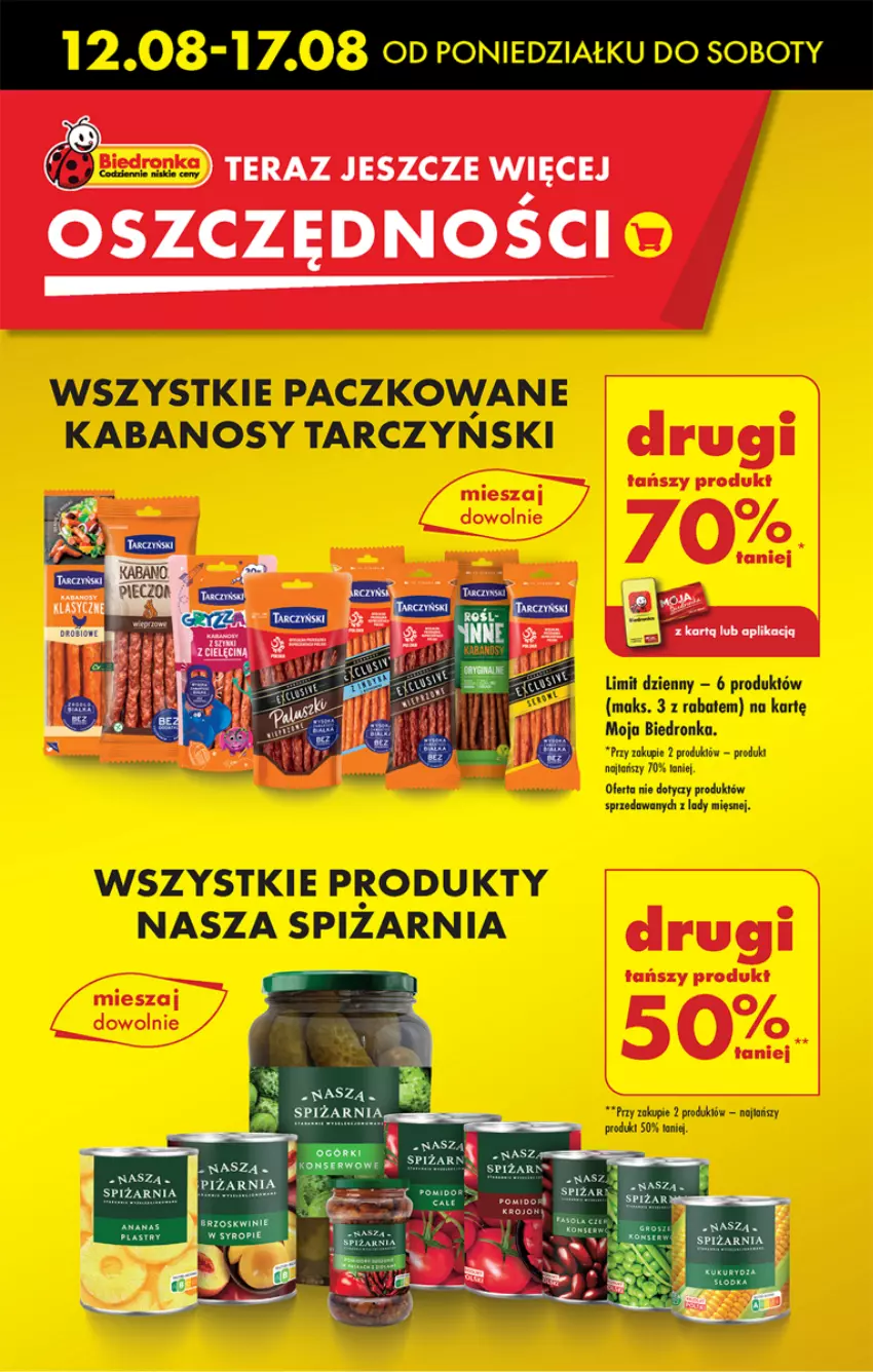 Gazetka promocyjna Biedronka - Od poniedzialku - ważna 12.08 do 17.08.2024 - strona 5 - produkty: Kabanos, Tera