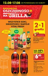 Gazetka promocyjna Biedronka - Od poniedzialku - Gazetka - ważna od 17.08 do 17.08.2024 - strona 12 - produkty: Sok, Gin, Gra, Coca-Cola, Napoje, Napój gazowany, Smoothie, Grill, Napój