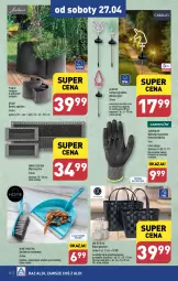 Gazetka promocyjna Aldi - Artykuły przemysłowe i tekstylia - Gazetka - ważna od 27.04 do 27.04.2024 - strona 10 - produkty: Sok, Por, Wycieraczka, Kosz, Rękawice, Lampa, Szufelka