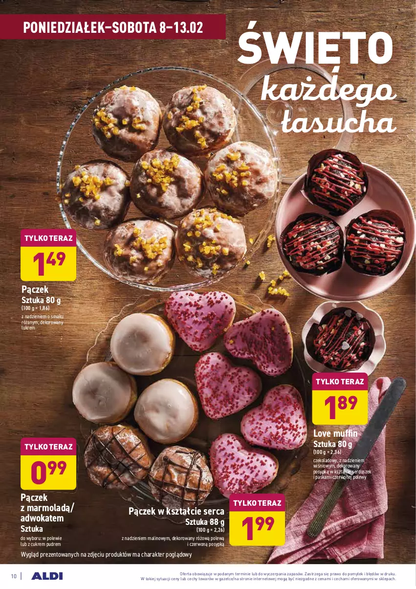 Gazetka promocyjna Aldi - ALE! CENA - ważna 08.02 do 13.02.2021 - strona 10 - produkty: Mola, Pączek, Róża, Ser, Tera