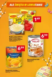 Gazetka promocyjna Lewiatan - Gazetka - ważna od 02.04 do 02.04.2025 - strona 19 - produkty: Masa krówkowa, Kisiel, Winiary, Syrop, Brzoskwinie, Helio, Budyń, Fa