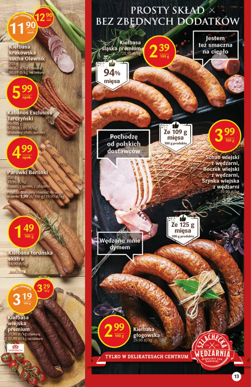 Gazetka promocyjna Delikatesy Centrum - Gazetka Delikatesy Centrum - ważna 07.10 do 13.10.2021 - strona 13 - produkty: Kiełbasa, Rum, SESSIO, Szynka